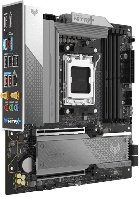 Материнська плата Sapphire NITRO+ B850M WIFI (52123-01-40G) - зображення 3