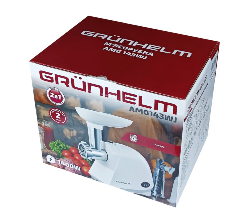 М'ясорубка Grunhelm AMG143WJ - зображення 4