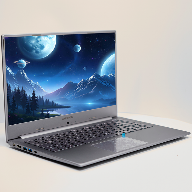 Ноутбук 15.6'' Medion (Lenovo Group) Akoya P15646 | Intel Core i5-8265U | IPS (1920x1080) FullHD | RAM 16 ГБ | SSD 256 ГБ | Nvidia GeForce MX250 | Intel UHD Graphics 620 | Металевий корпус | Win11 (4988) - Б/В - зображення 4