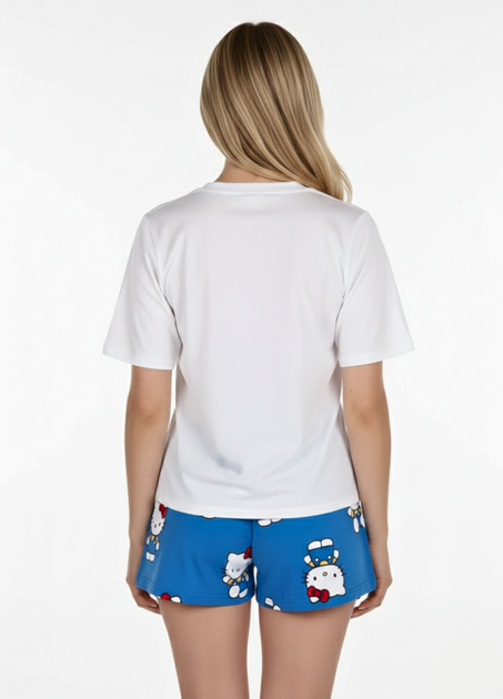 Жіноча піжама Primark Disney Hello Kitty XL Бавовняний для дому та сну Синій (8992) - зображення 4