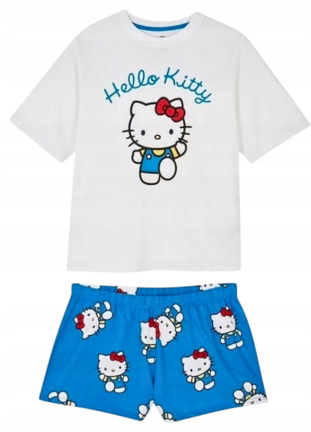 Жіноча піжама Primark Disney Hello Kitty XL Бавовняний для дому та сну Синій (8992) - зображення 5