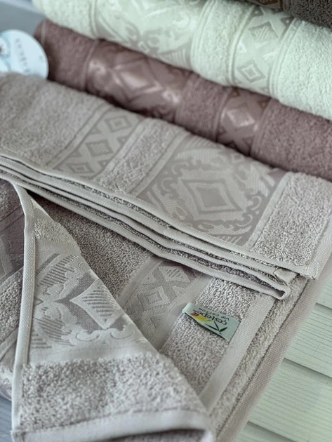 Набор махровых полотенец Cestepe MicroCotton Premium Falfa 70х140 см банные 6 шт. - Фото 5 Набор махровых полотенец Cestepe MicroCotton Premium Falfa 70х140 см банные 6 шт. - изображение 5
