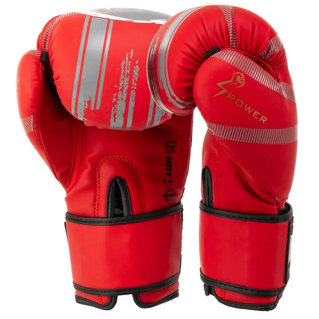 Перчатки для бокса боксерские перчатки Hard Touch Power 5230 12 унций Red - изображение 2
