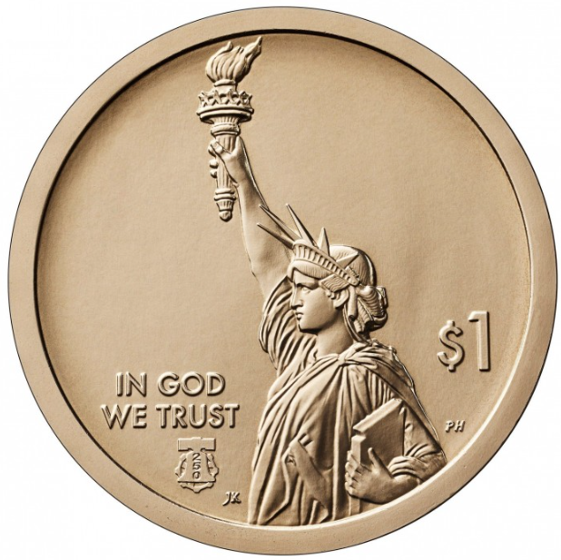 Монета 1 долар Каліфорнія. Стів Джобс 1 dollar P USA UNC Steve Jobs 2026 - изображение 2