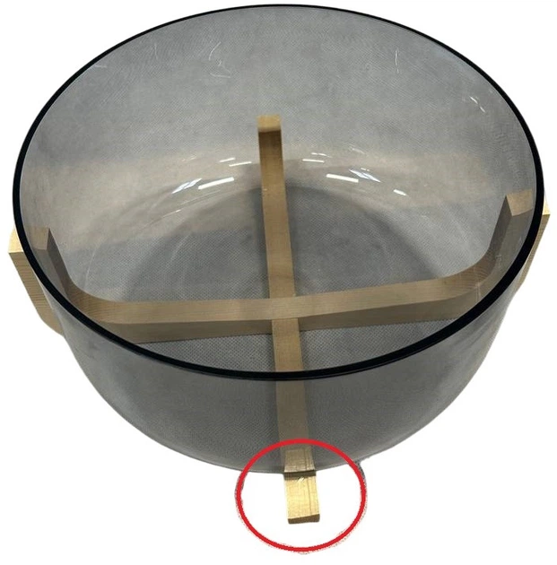 Miska na sałatkę Secret de Gourmet Arha szklana z drewnianą podstawką 24 cm (3560237542676) (955555910059136) - Outlet - obraz 5