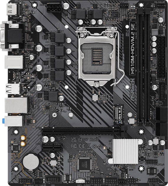 Материнська плата ASRock H510M-HDV/M.2 SE LGA 1200 (H510M-HDV/M.2 SE) - зображення 2