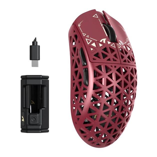 Миша бездротова Attack Shark R5 Ultra Red - Фото 1 Миша бездротова Attack Shark R5 Ultra Red - изображение 1