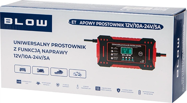 Prostownik automatyczny Blow 12 V/10 A - 24 V/5 A (5900804134237) - obraz 4