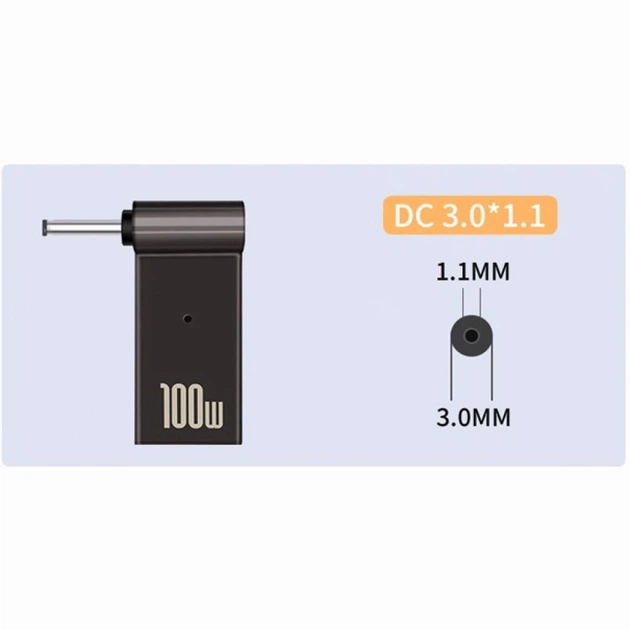 Адаптер USB C To DC3011 мощное зарядное устройство для ноутбуков и гаджетов 60 Вт быстрое подключение - изображение 7