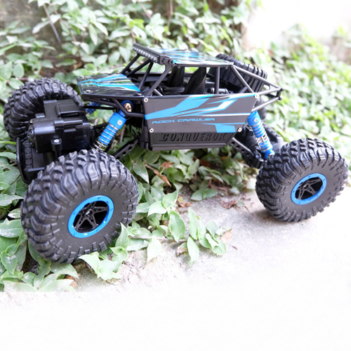Машинка на радиоуправлении джип-вездеход HB Toys Rock Through на амортизаторах полноприводная с протекторами и большими резиновыми колесами Синий - Фото 6 Машинка на радиоуправлении джип-вездеход HB Toys Rock Through на амортизаторах полноприводная с протекторами и большими резиновыми колесами Синий - изображение 6