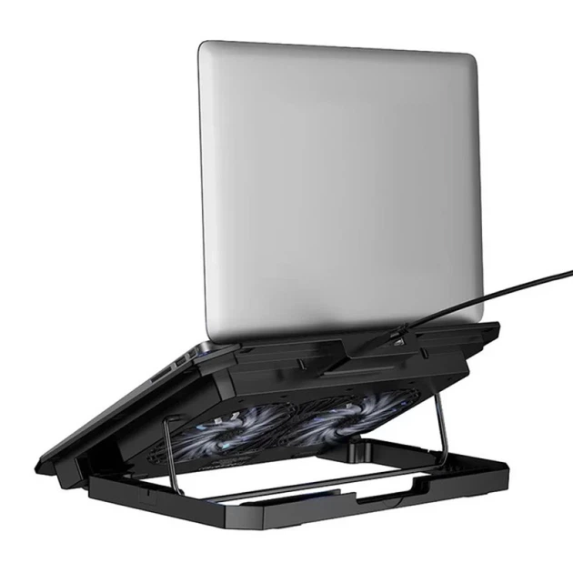 Подставка для ноутбука Hoco GA4 Jade laptop cooling stand Black - изображение 3