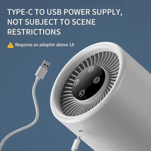 Очиститель воздуха для дома и офиса USB Type-C Портативный - изображение 5