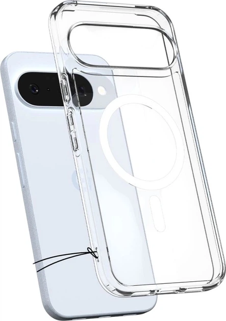 Панель Spigen Ultra Hybrid Metal Ring Mag Fit для Google Pixel 10/10 Pro Clear White (ACS09702) - зображення 8