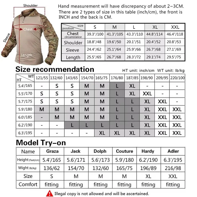 Тактическая сорочка военная Убакс Idogear G3 с налокотниками, multicam Rip-Stop, размер 2XL - изображение 8