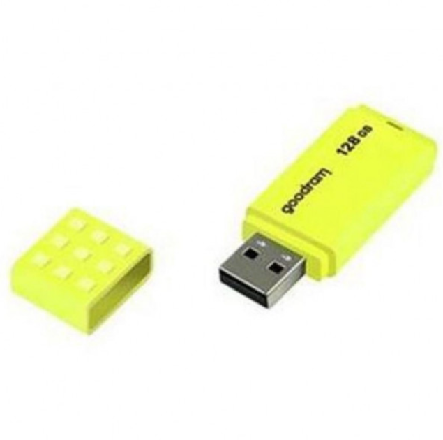 Флешка GoodRAM UME2 128GB USB 2.0 Жовтий (LKMTR_827606) - Фото 2 Флешка GoodRAM UME2 128GB USB 2.0 Жовтий (LKMTR_827606) - зображення 2