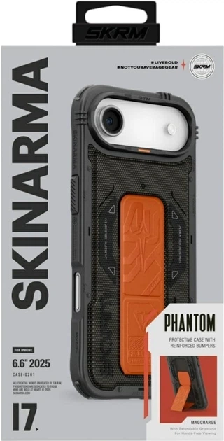 Etui SkinArma Phantom Mag-Charge do Apple iPhone Air Olive (SK-2025IP6.6-PHTM-GRN) - obraz 5