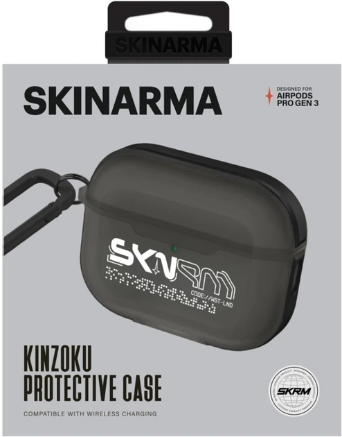 Etui SkinArma Kinzoku do Apple AirPods Pro 3 Smoke (SK-APP3KIN-SMOKE) - obraz 4