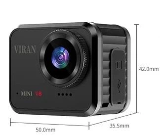 Компактна Екшн action камера VIRAN mini V8 з дисплеєм Wi-Fi p2p крепления Захист IP66 - зображення 6