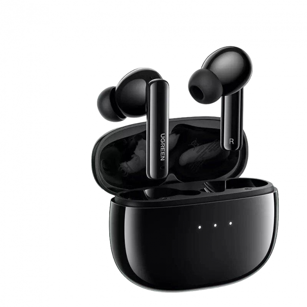 Беспроводные Bluetooth наушники UGREEN HiTune T3 Active Noise-Cancelling Wireless Earbuds Black (WS106) - Фото 1 Беспроводные Bluetooth наушники UGREEN HiTune T3 Active Noise-Cancelling Wireless Earbuds Black (WS106) - изображение 1