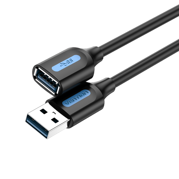 USB кабель-удлинитель Vention USB 3.0 Extension Cable 1.5 м Black (CBHBG) - изображение 3