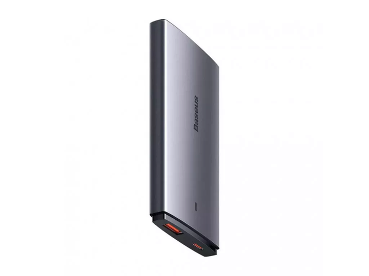 Мережевий зарядний пристрій Baseus GaN5 Pro Ultra-Slim C+U 65 W Gray (CCGAN65S5-OE) - зображення 4