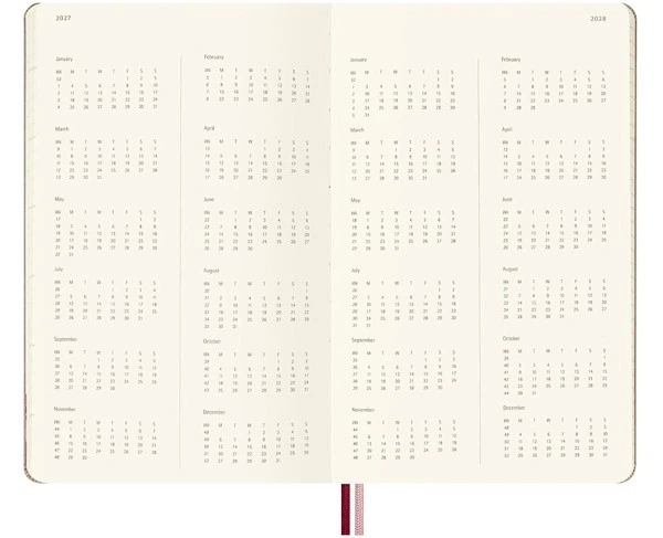 Щотижневик Moleskine Sakura Imprint 2026-2027 на 18 місяців середній 13 х 21см рожевий - изображение 3