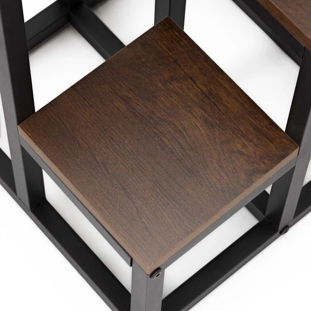 Stojak na kwiaty Springos metalowy 6 poziomów 67.5 cm Ciemnobrązowy GA0220 (5908455307031) - obraz 4