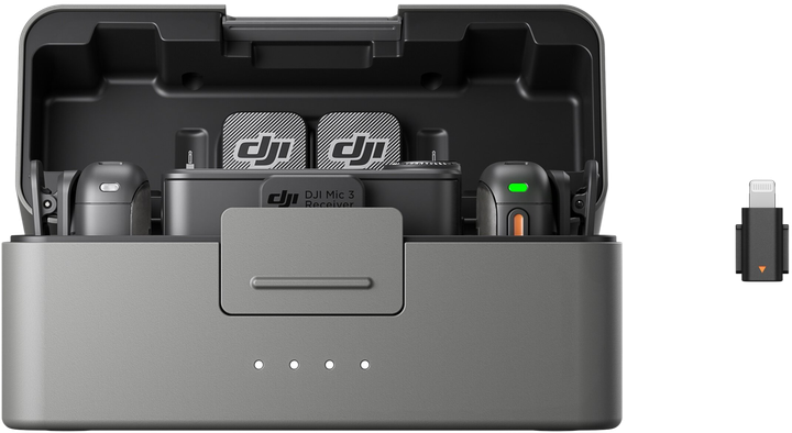 Микрофонная радиосистема DJI MIC 3 2TX + 1RX + Charging Case (CP.RN.00000480.01) - Фото 4 Микрофонная радиосистема DJI MIC 3 2TX + 1RX + Charging Case (CP.RN.00000480.01) - изображение 4