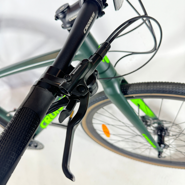 Велосипед Cronus 28" Gravel 2025 Рама-17,5" black-green - Фото 7 Велосипед Cronus 28" Gravel 2025 Рама-17,5" black-green - зображення 7