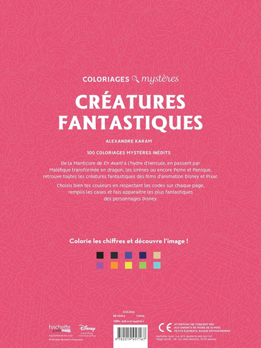Разукрашка Disney Hachette по номерам Creatures fantastiques - изображение 2