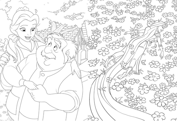 Разукрашка Disney Hachette по номерам 300 coloriages Volume 3 - изображение 7