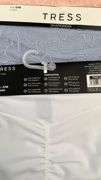 Комплект 4 шт Жіночі трусики Tress з високою посадкою - S/M- на стегна 88-97 см - білий, блакитний, рожевий, синій - изображение 5