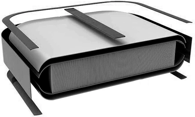 Śćieżka akrobatyczna Hedo Airtrack 400 x 100 x 20 cm Czarna (5907184130248) - obraz 3