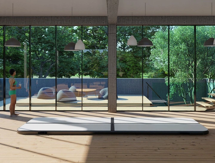 Śćieżka akrobatyczna Hedo Airtrack 400 x 100 x 20 cm Czarna (5907184130248) - obraz 11