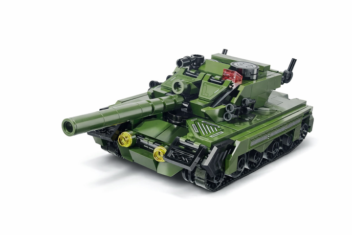 Конструктор Qman 42112 Военная техника 3 в 1 — танк, самолёт, БТР, 329 деталей - изображение 2