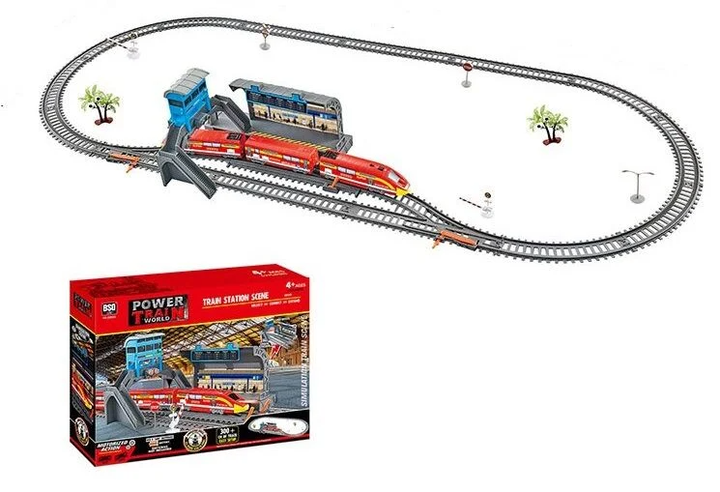 Детская железная дорога BSQ Power Train World 3 метра, на две