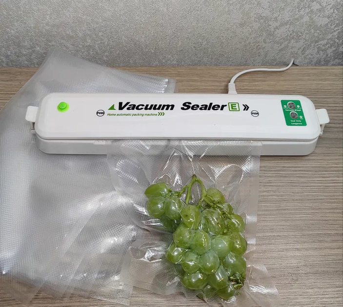 Автоматический вакууматор UKC Vacuum SeaIer-E-90W упаковщик для длительного хранения продуктов + 5 пакетов 25x17см - изображение 7
