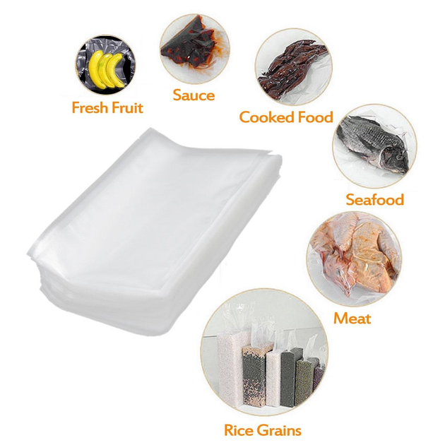 Вакуумный упаковщик для продуктов Vacuum F-packs Pro Вакууматор 90 Ватт Белый с Оранжевым + 20 пакетов 25х17см - изображение 9