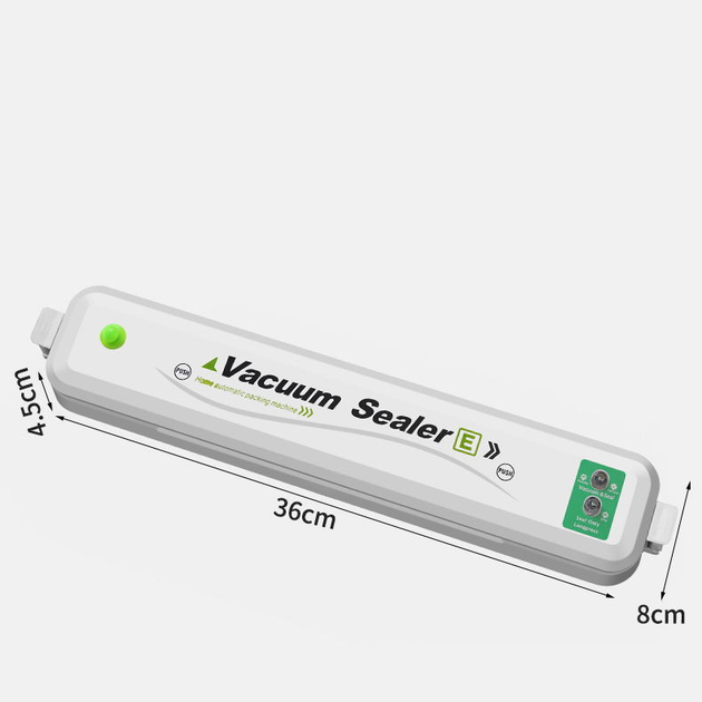 Автоматичний вакууматор UKC Vacuum SeaIer-E-90W пакувальник для тривалого зберігання продуктів + ​​20 пакетів 25x17см - зображення 10