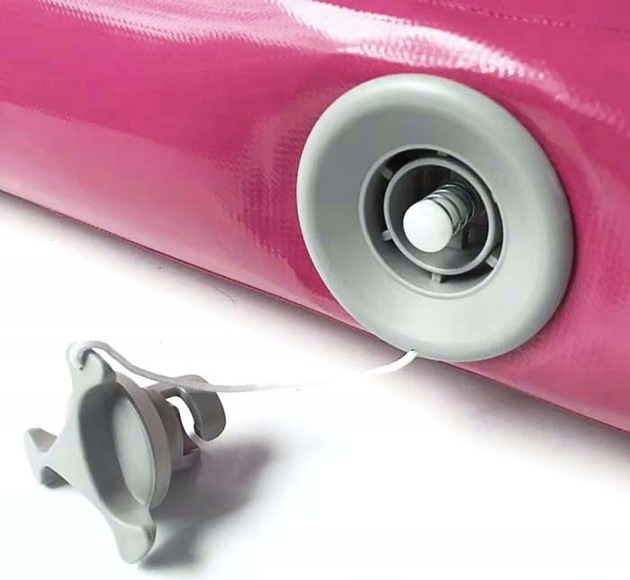 Śćieżka akrobatyczna Hedo Airtrack 400 x 100 x 10 cm Różowa (5907184130156) - obraz 7