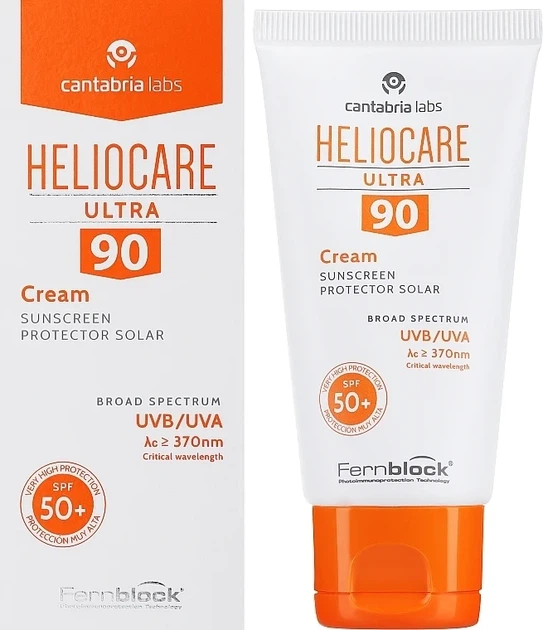 Солнцезащитный крем CANTABRIA LABS для нормальной и сухой кожи HELIOCARE ULTRA CREAM SPF90+ 50 мл - Фото 2 Солнцезащитный крем CANTABRIA LABS для нормальной и сухой кожи HELIOCARE ULTRA CREAM SPF90+ 50 мл - изображение 2