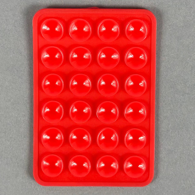 Силиконовая держатель-присоска телефона Sticker Side Silicone (3M коврик липучка) (Красный) 53809 - Фото 1 Силиконовая держатель-присоска телефона Sticker Side Silicone (3M коврик липучка) (Красный) 53809 - изображение 1