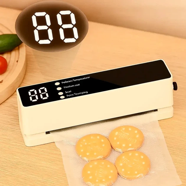 Аккумуляторный вакууматор USB 60 кПа беспроводной упаковщик для хранения еды 20 предметов в наборе - изображение 2
