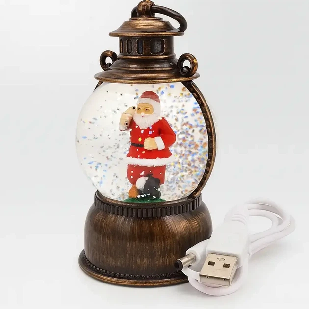 Музыкальный светильник Санта Клаус с батарейками и USB 24.5х15х8.5 см для новогоднего декора - изображение 8