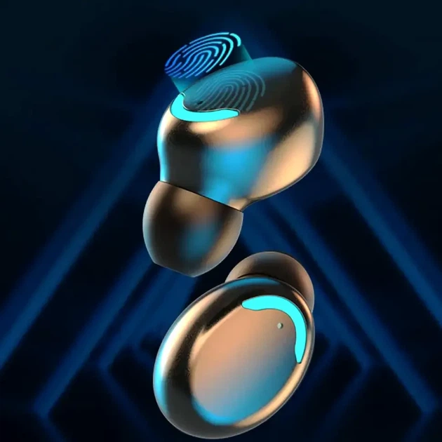 Бездротові навушники Bluetooth з функцією повербанк 2000мАч накладні чорні TWS BTH-F9-5 - зображення 7