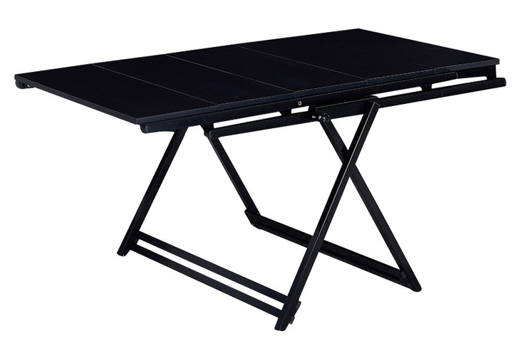 Regał Hedo 2w1 z rozkładanym Stołem Czarny orzech (5904041149276) - obraz 2