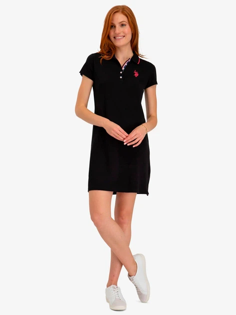 Платье-футболка короткое летнее женское U.S. Polo Assn 214980-ZH00A(ANTHRACITE) XS Антрацит (786665552572) - изображение 3