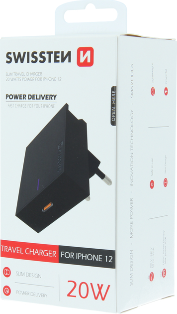 Ładowarka Swissten do iPhone 12 20 W Power Delivery (8595217471948) - obraz 4