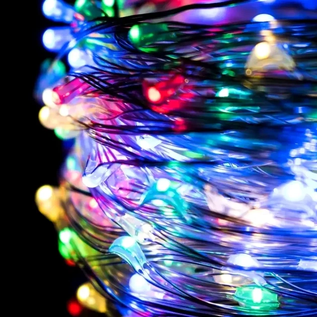 Гирлянда Роса 20м 200LED разноцветная электрическая для украшения елки и помещений - Фото 7 Гирлянда Роса 20м 200LED разноцветная электрическая для украшения елки и помещений - изображение 7