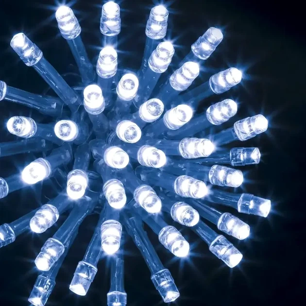 Гірлянда штора світлодіодна 400Led холодний білий 3х2м для прикраси вікон MA422 - зображення 7